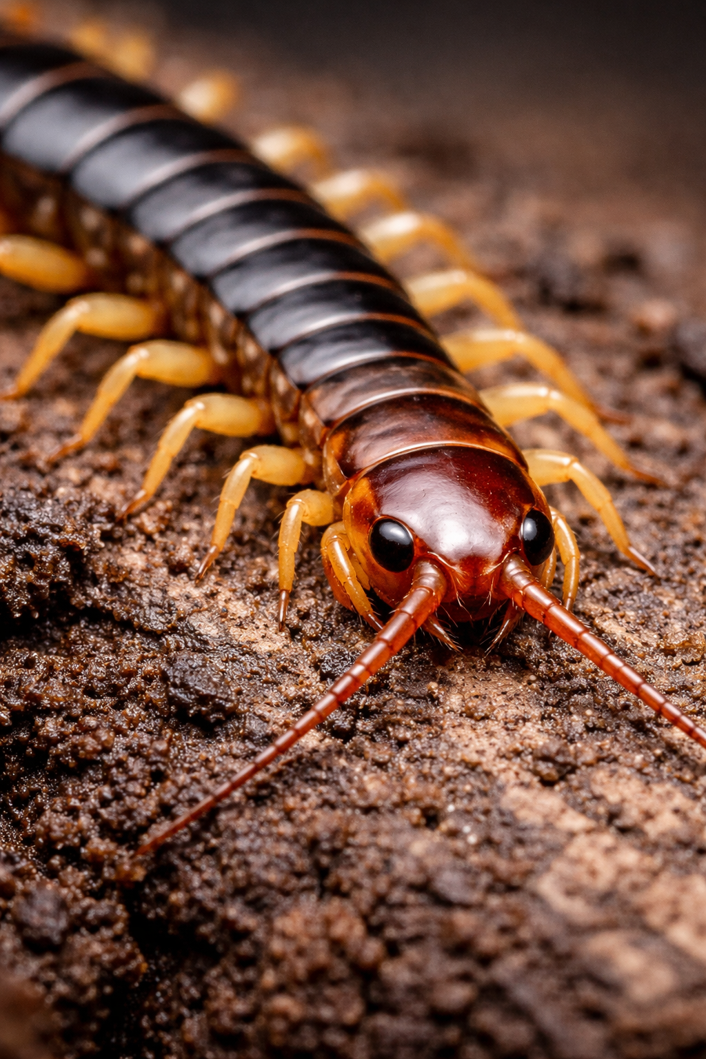 Centipede close-up
